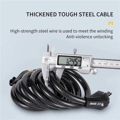 WEST BIKING Bicycle Cable Lock MTB Road Bike Security Steel Cable - VirtuousWares.Store