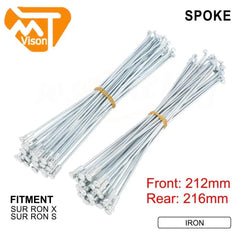 Wheel Spokes Nipples Motorcycle Accessories Iron 212mm Front 216mm - VirtuousWares.Store