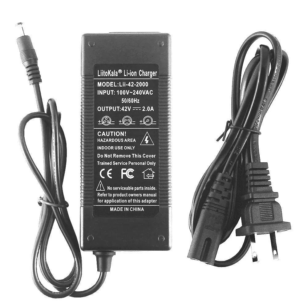 1-5pcs LiitoKala 10S 36V/42V 2A 18650 Charger 100-240V Input Lithium - VirtuousWares.Store