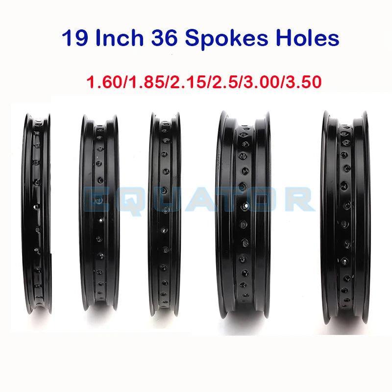 1.60/1.85/2.15/2.5/ *19Inch 36 Spokes Holes Aluminum Alloy Motorcycle - VirtuousWares.Store