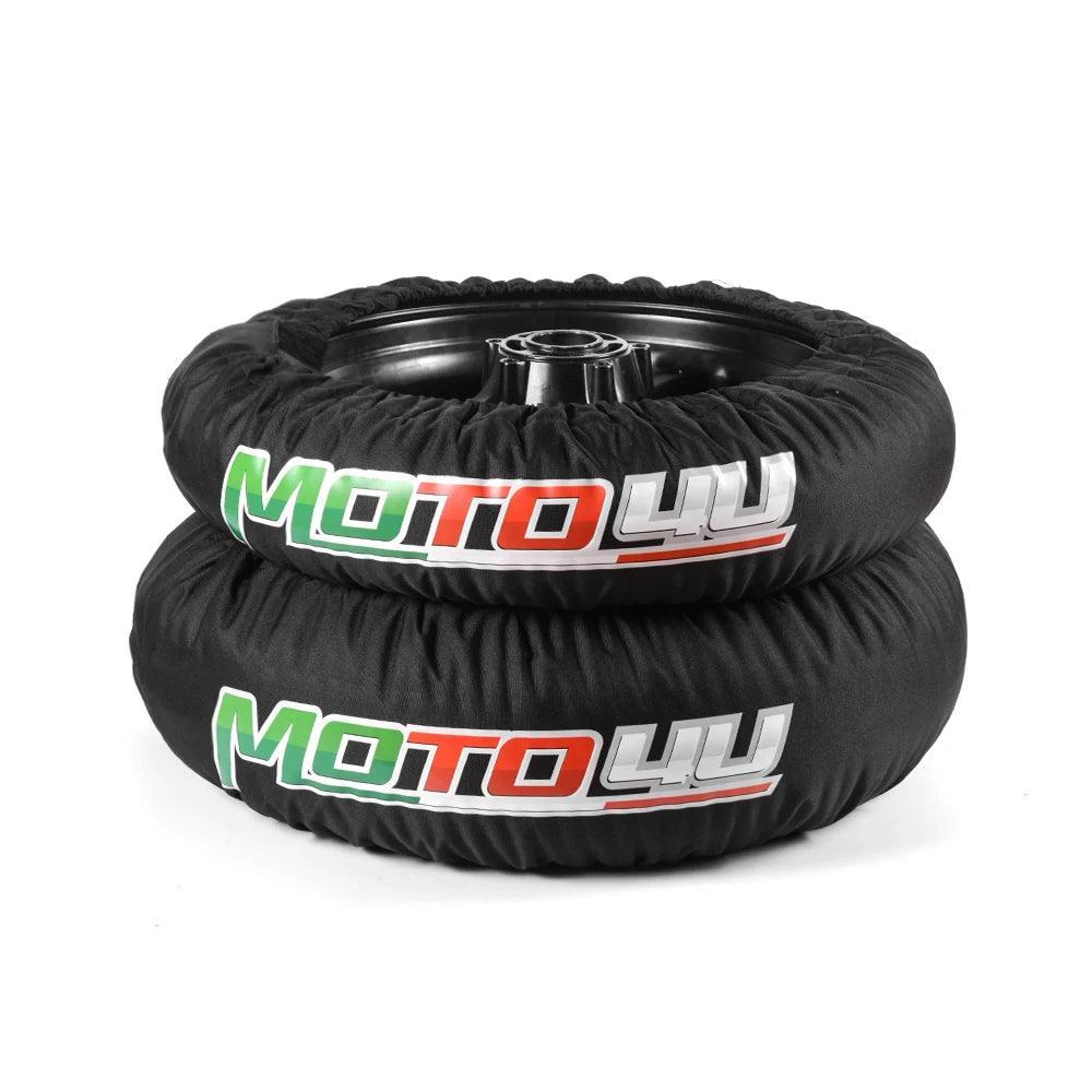 1 Pair 10' / 12' Front & Rear SCOOTER Tire Warmer Motorbike Tyre Warmer Electric Blanket Motorcycle Accessories - VirtuousWares.Store