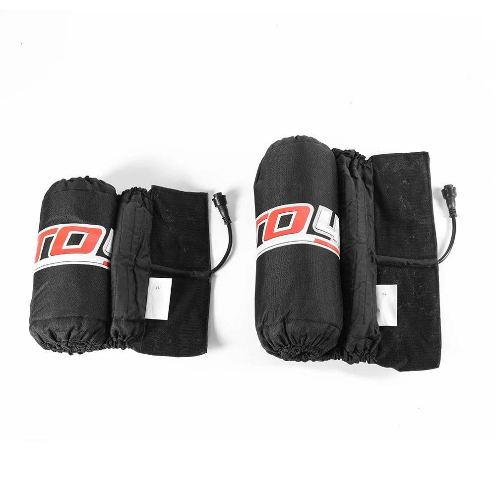1 Pair 10' / 12' Front & Rear SCOOTER Tire Warmer Motorbike Tyre Warmer Electric Blanket Motorcycle Accessories - VirtuousWares.Store
