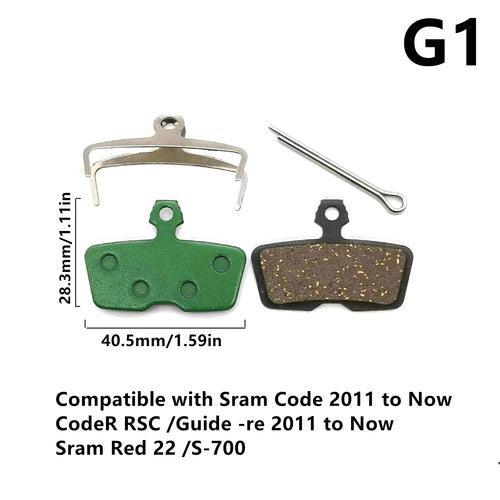 1 Pair Ceramic MTB Hydarulic Disc Brake Pads Road For Shimano SRAM - VirtuousWares.Store