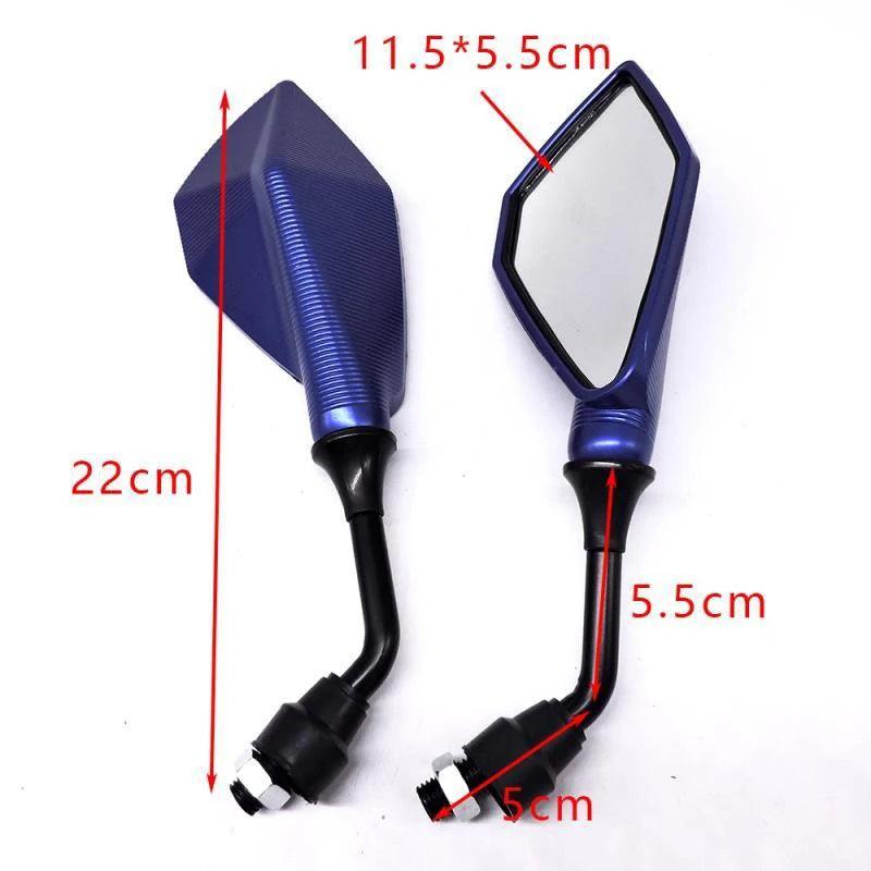 1 Pair Universal Motorcycle Rearview Mirror Replacement Parts Scooter - VirtuousWares.Store