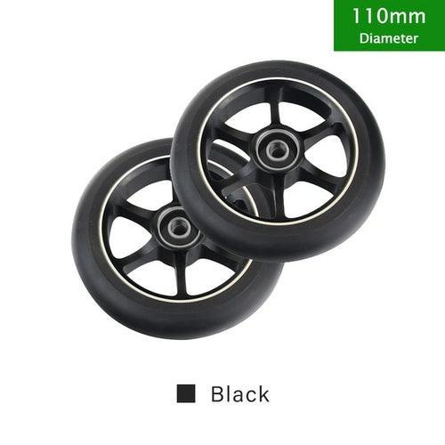 100mm Scooter Wheels Replacement With Bearings Aluminum Wear-resistant - VirtuousWares.Store