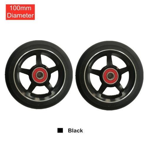 100mm Scooter Wheels Replacement With Bearings Aluminum Wear-resistant - VirtuousWares.Store