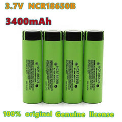 100% Original 18650 battery NCR18650B 3.7v 3400mah 18650 rechargeable - VirtuousWares.Store