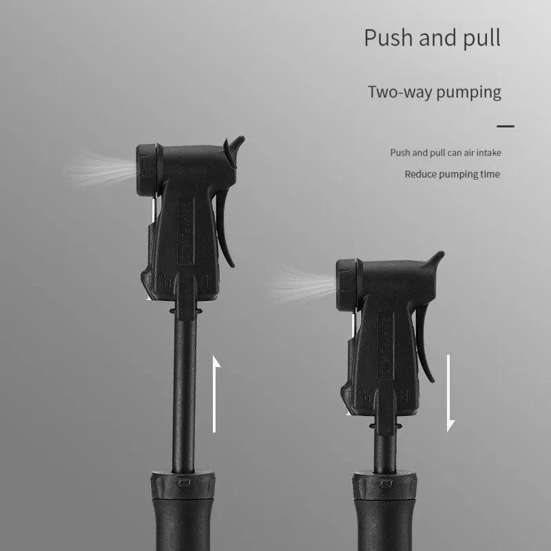 100Psi Mini Bike Pump Aluminum Alloy Bicycle Hand Air Pump Tire - VirtuousWares.Store