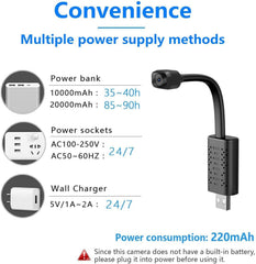 1080P HD Wifi USB Camera with Night Vision Motion Detection - VirtuousWares.Store