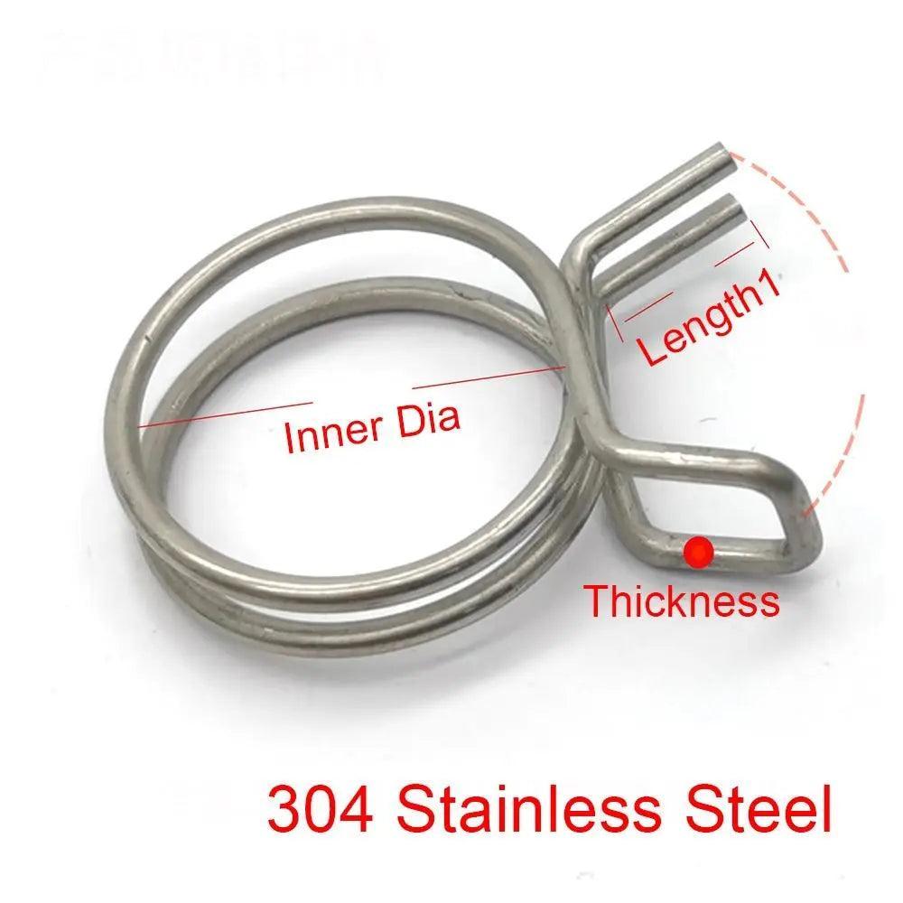 10Pcs/set Spring Clips Hose Clamp Assortment Kit Sealing Pipe Clips - VirtuousWares.Store