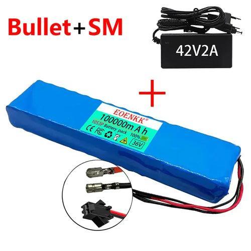 10S3P 36V 100Ah 18650 Rechargeable Lithium Battery Pack 1000W Power - VirtuousWares.Store