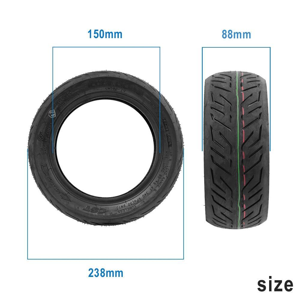 10x3.00-6 Vacuum Tire for Zero 11X Kaabo Wolf Electric Scooter Kugoo - VirtuousWares.Store