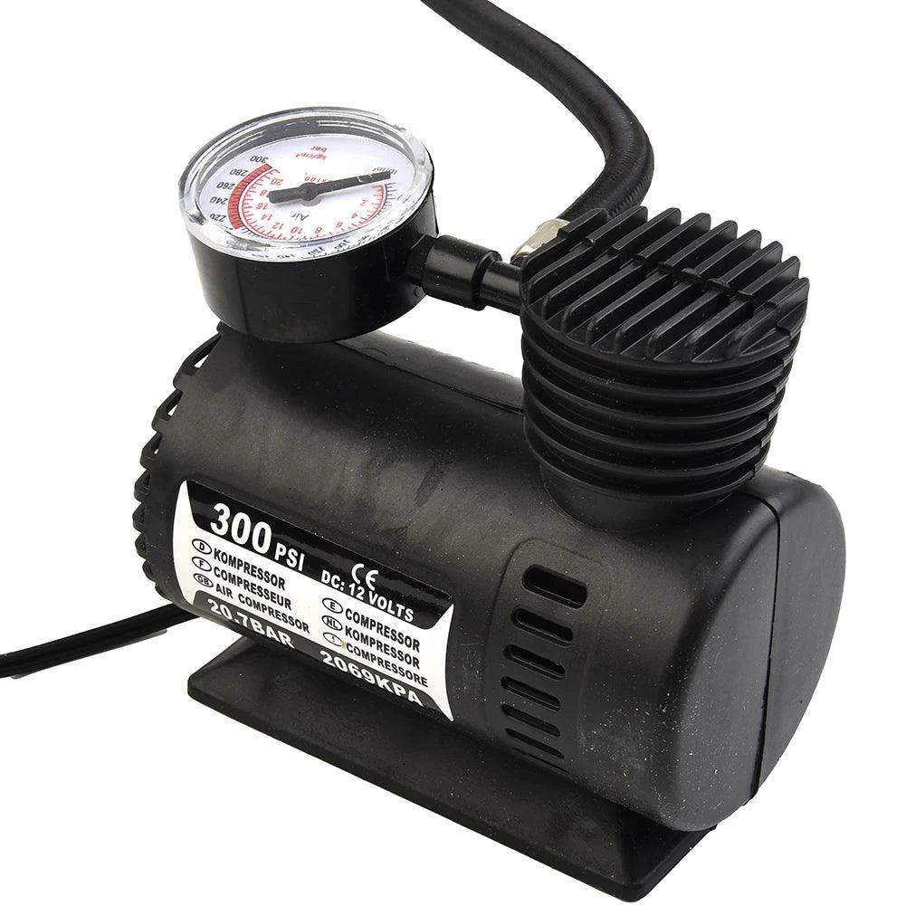 12V Auto Electric Air Pump 300psi Air Compressor Tire Mini Car Tire - VirtuousWares.Store