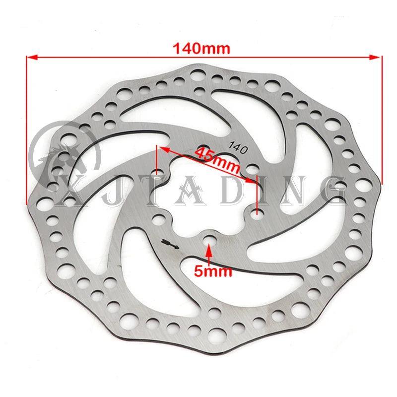 140mm Six Hole Stainless Steel Brake Disc Piece Rotor With 6pcs Screws - VirtuousWares.Store