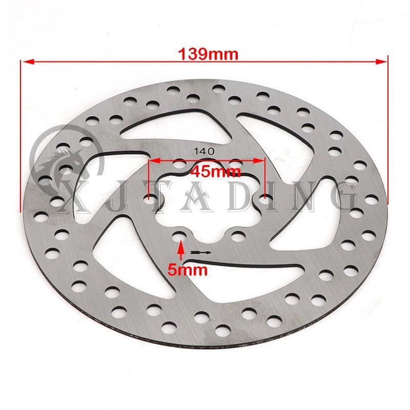 140mm Six Hole Stainless Steel Brake Disc Piece Rotor With 6pcs Screws - VirtuousWares.Store