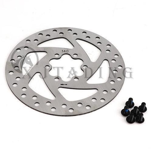 140mm Six Hole Stainless Steel Brake Disc Piece Rotor With 6pcs Screws - VirtuousWares.Store