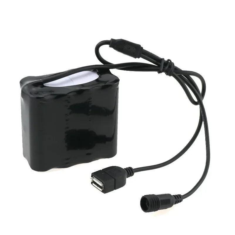 16000mAh 8.4V 18650 Battery Pack Bike Light Battery 6*18650 Lithium - VirtuousWares.Store