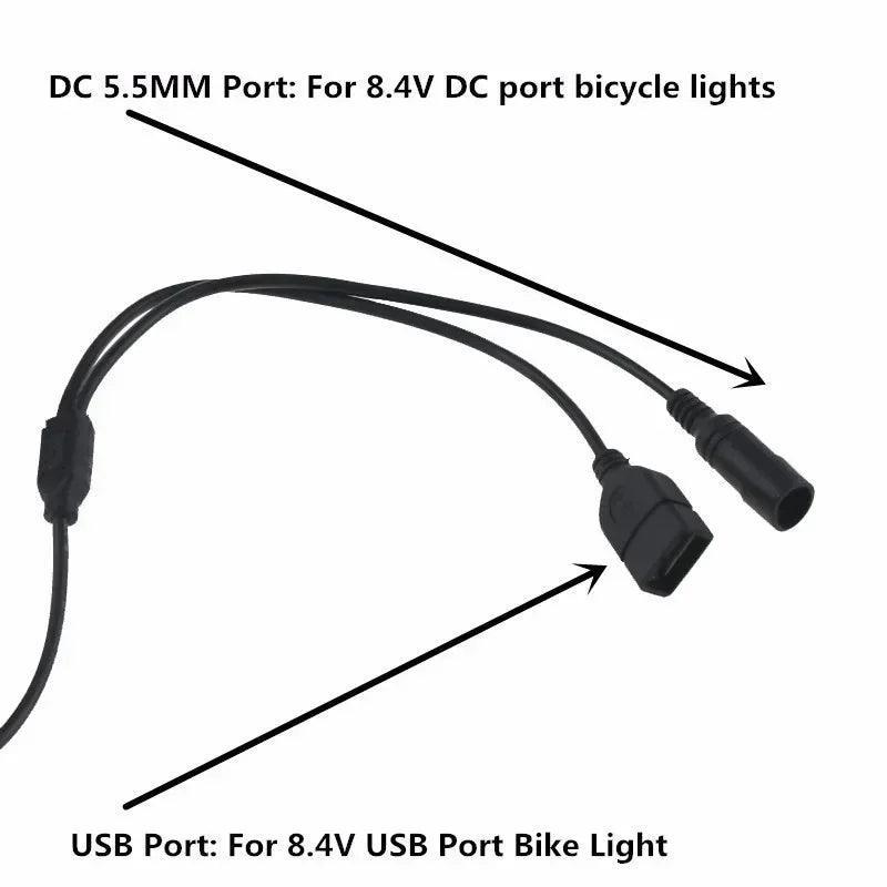 16000mAh 8.4V 18650 Battery Pack Bike Light Battery 6*18650 Lithium - VirtuousWares.Store