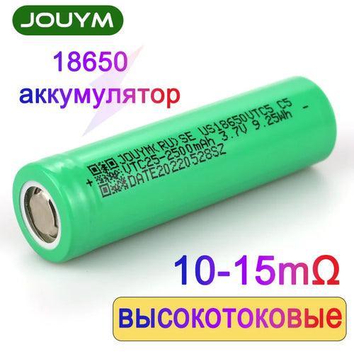 18650 Battery 2500mAh 3.7V High Discharge 10C 30A Power Cell（10-15 - VirtuousWares.Store