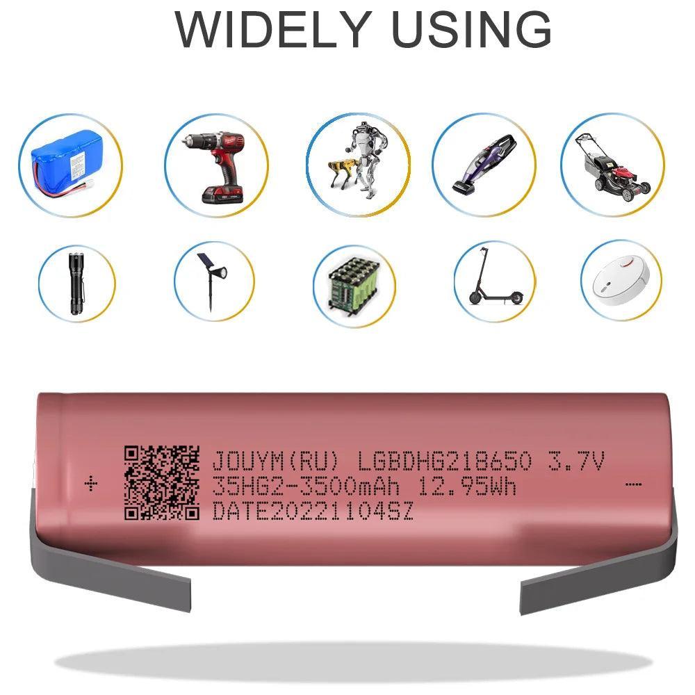 18650 Battery HG2 3500mAh 3.7V Li-Ion High Current Rechargeable Power - VirtuousWares.Store