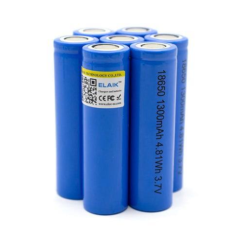 18650 Battery Rechargeable Battery 3.7V 18650 1300mAh Capacity Li-ion - VirtuousWares.Store