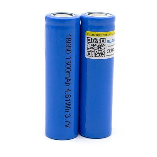 18650 Battery Rechargeable Battery 3.7V 18650 1300mAh Capacity Li-ion - VirtuousWares.Store