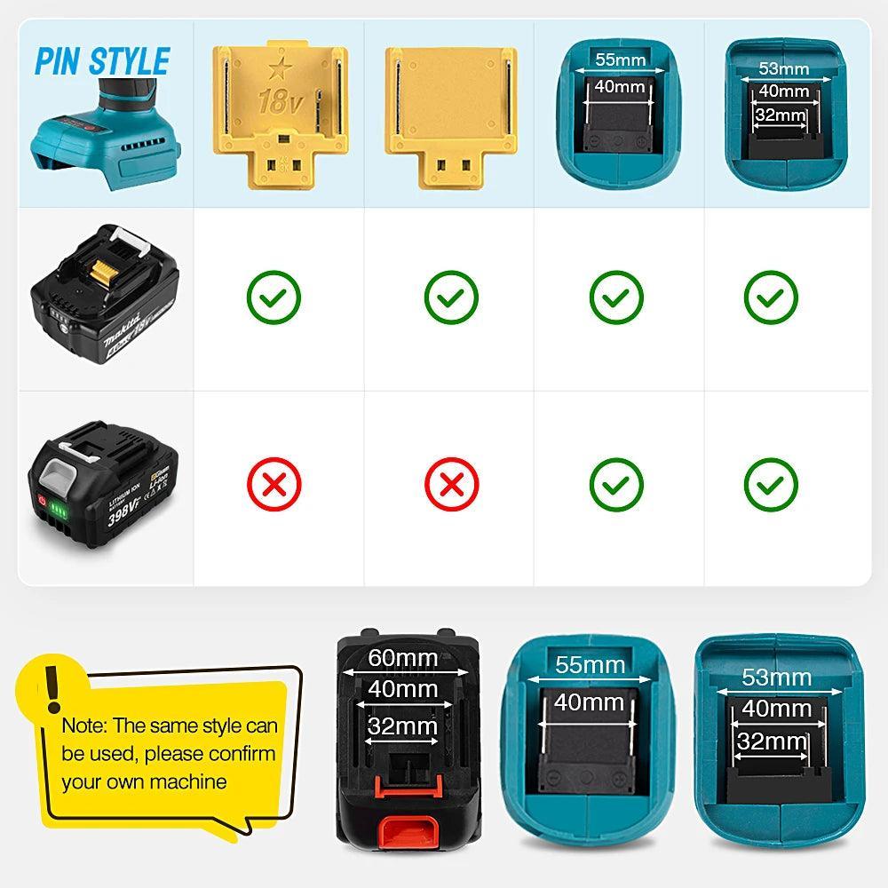 18V Rechargeable Lithium Ion Battery 22500mAh 15000mAh Lithium Battery With Battery indicator For Makita Power Tools Battery - VirtuousWares.Store