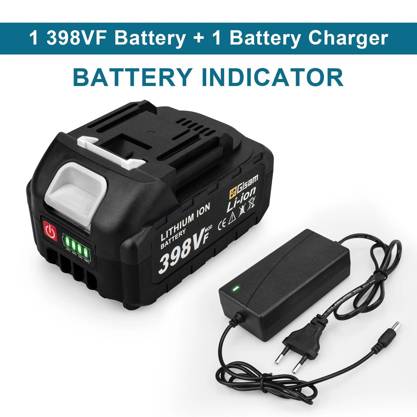 18V Rechargeable Lithium Ion Battery 22500mAh 15000mAh Lithium Battery With Battery indicator For Makita Power Tools Battery - VirtuousWares.Store