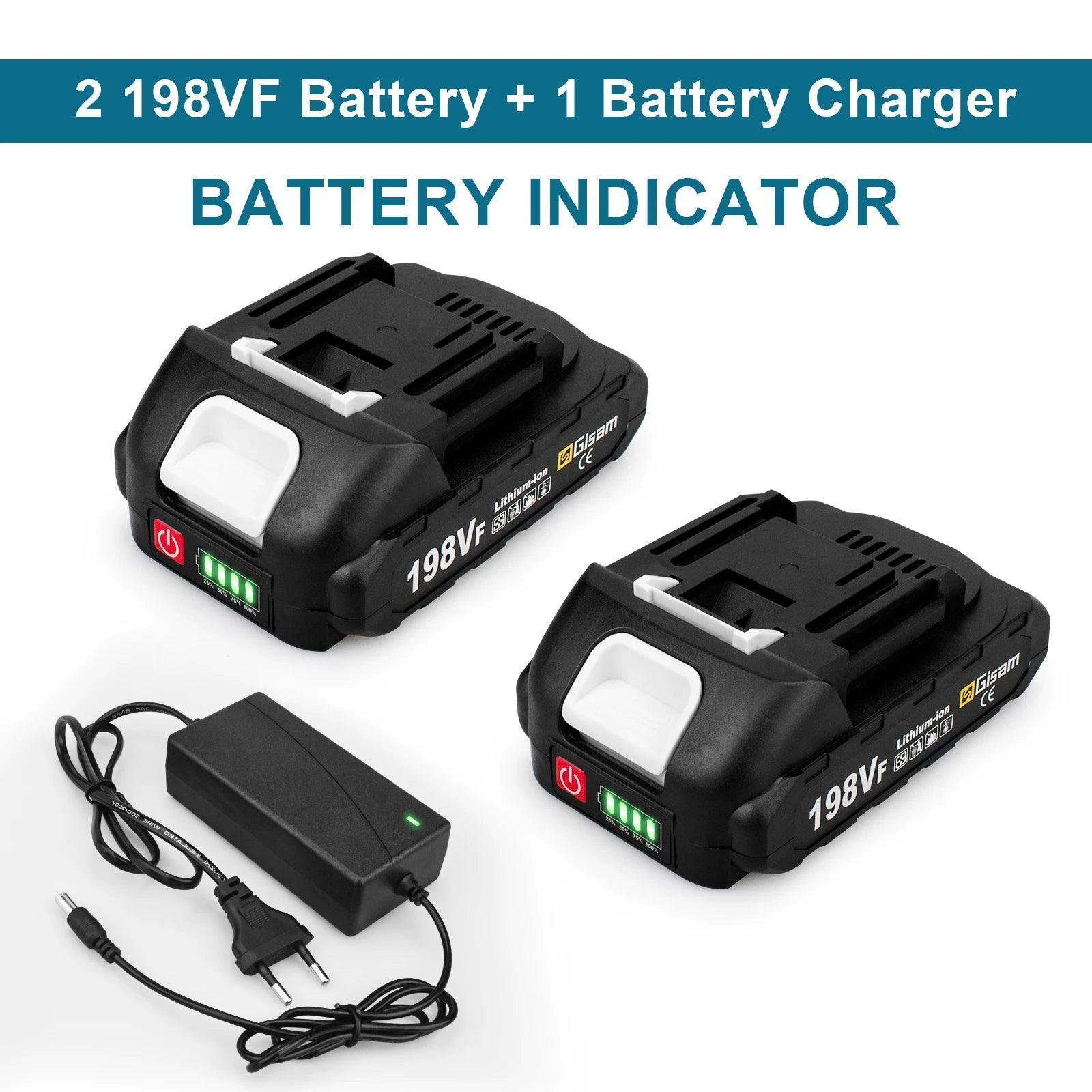 18V Rechargeable Lithium Ion Battery 22500mAh 15000mAh Lithium Battery With Battery indicator For Makita Power Tools Battery - VirtuousWares.Store