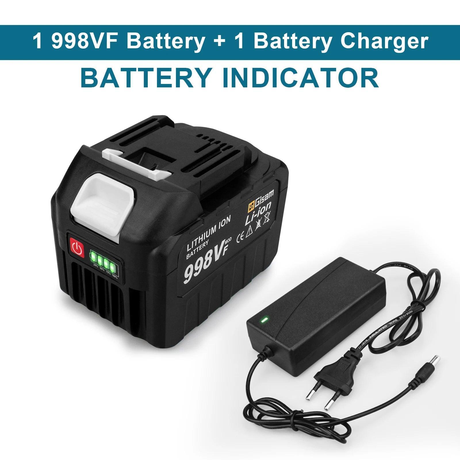 18V Rechargeable Lithium Ion Battery 22500mAh 15000mAh Lithium Battery With Battery indicator For Makita Power Tools Battery - VirtuousWares.Store