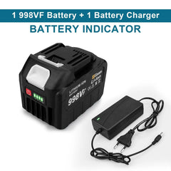 18V Rechargeable Lithium Ion Battery 22500mAh 15000mAh Lithium Battery With Battery indicator For Makita Power Tools Battery - VirtuousWares.Store