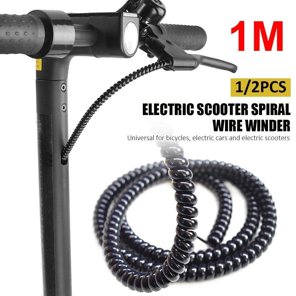 1M Electric Scooter Line Protector Covers Wire Cable Spiral Winder for - VirtuousWares.Store