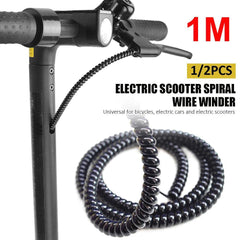 1M Electric Scooter Line Protector Covers Wire Cable Spiral Winder for - VirtuousWares.Store