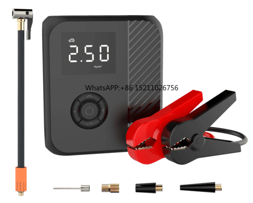 2 in 1 Portable Electric Tire Inflator Pump Power Bank Car Air - VirtuousWares:Global