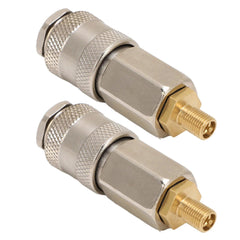 2 Pack Portable Air Compressor Adapters Heavy Duty Steel Male Thread - VirtuousWares:Global