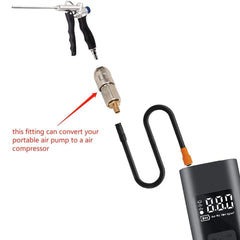 2 Pack Portable Air Compressor Adapters Heavy Duty Steel Male Thread - VirtuousWares:Global