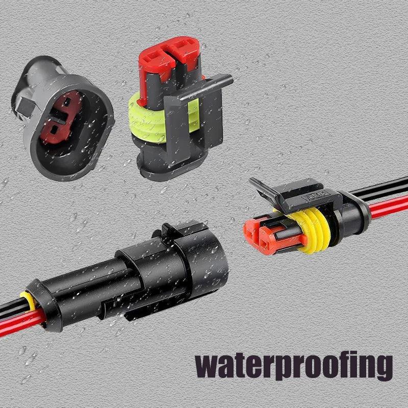 2 Pin Way Plug Waterproof Automotive Car Wire Electrical Connectors - VirtuousWares.Store