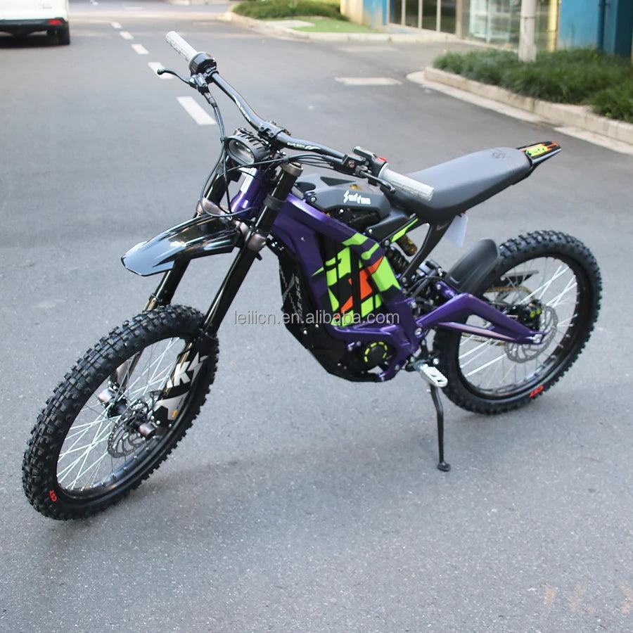 2024 Ready to Ship Brand New Black Purple SurRon Light Bee X Dirt Bike - VirtuousWares:Global