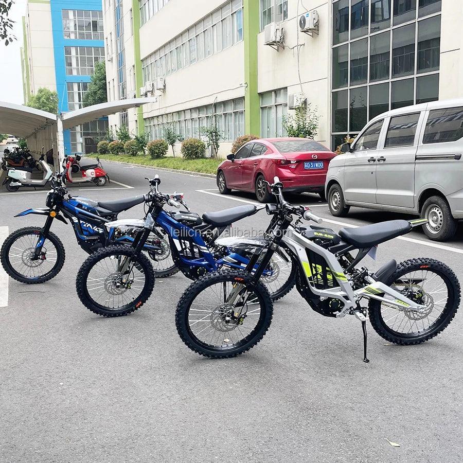 2024 Ready to Ship Brand New Black Purple SurRon Light Bee X Dirt Bike - VirtuousWares:Global