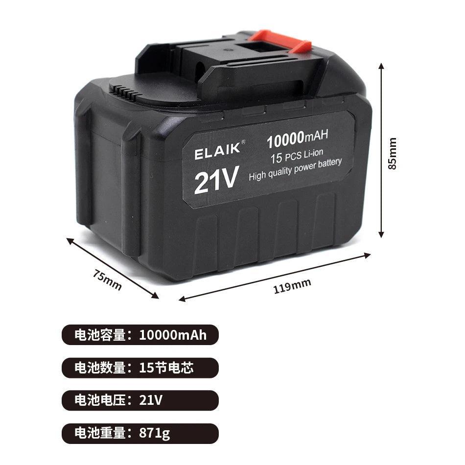 21V Rechargeable Lithium Ion Battery High Capacity Cordless Electric - VirtuousWares.Store