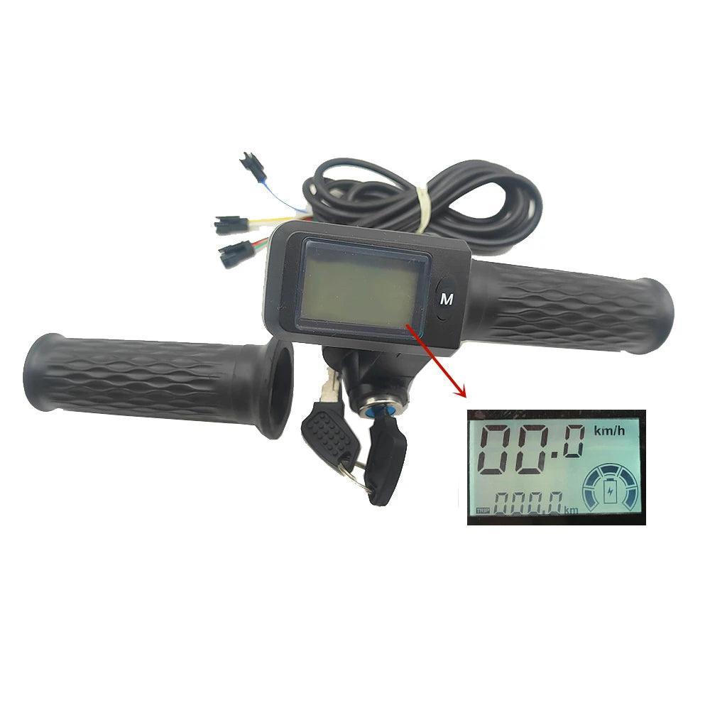 24V 36V 48V 60V 72V Electric Bike Scooter Throttle LCD Display Show - VirtuousWares.Store
