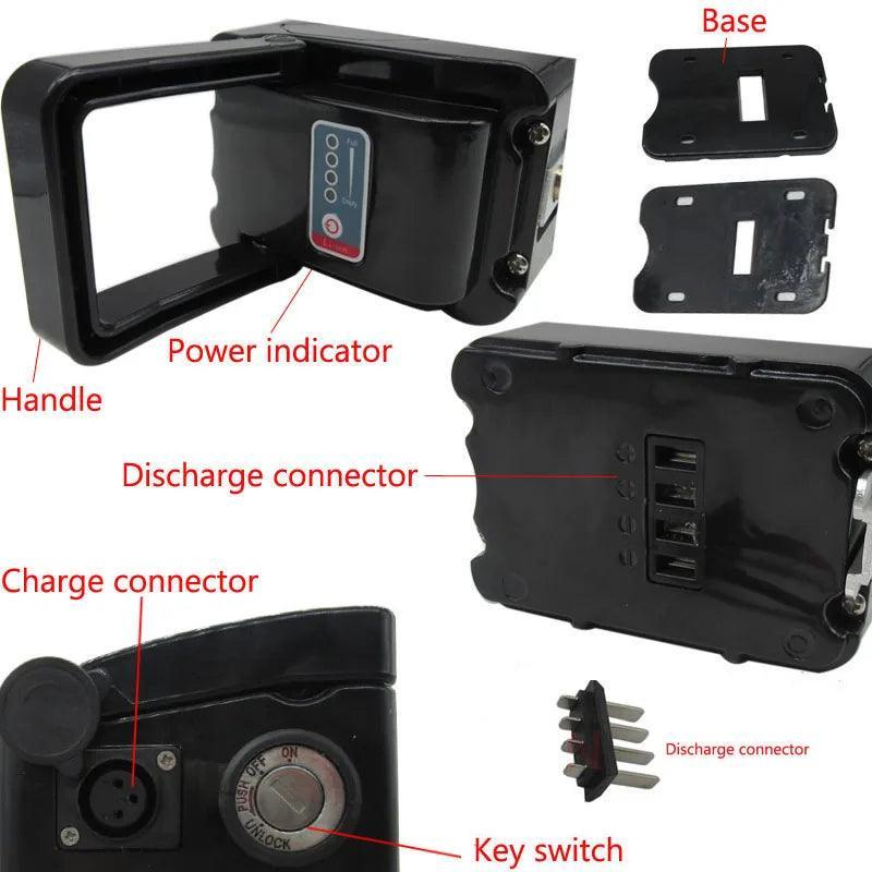 24V 36V 48V Electric E Bike Bicycle Battery Box Case Cover Empty - VirtuousWares.Store