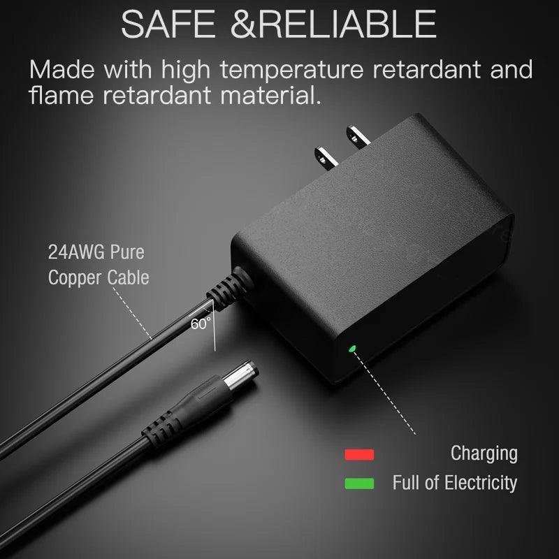 25.2V 1A Charger for Ninebot by Segway Zing E8 E10 E12 C8 C9 C10 C20 - VirtuousWares.Store
