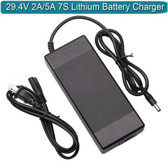 29.4V 2A Battery Charger for 25.2V 25.9V 24V Battery, Input 100-240V - VirtuousWares.Store