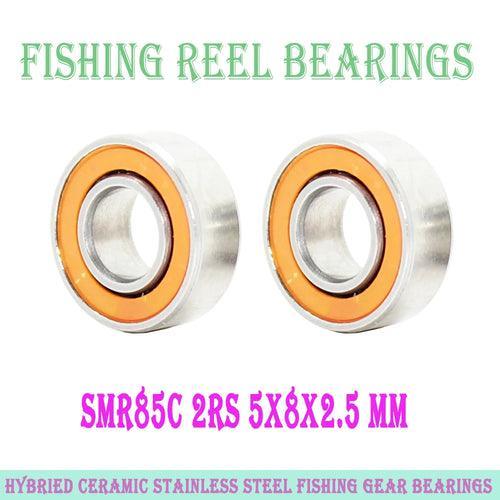 2PC SMR85 2OS Bearing 5x8x2.5 mm CB ABEC7 Stainless Steel Hybrid - VirtuousWares.Store