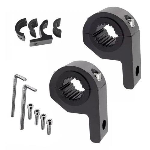 2PCS Motorcycle LED Headlight Clamps Bracket Head Light Lamp Holder - VirtuousWares.Store