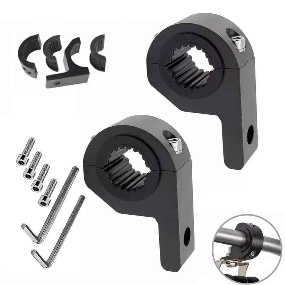 2PCS Motorcycle LED Headlight Clamps Bracket Head Light Lamp Holder - VirtuousWares.Store
