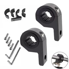 2PCS Motorcycle LED Headlight Clamps Bracket Head Light Lamp Holder - VirtuousWares.Store