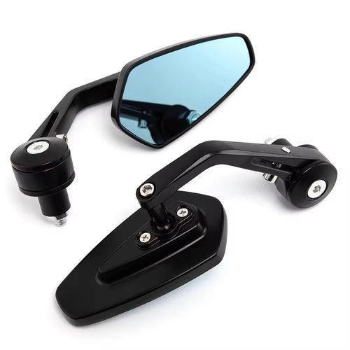 2x 7/8" 20mm Motorcycle Rear View Mirrors Anti-Glare HD Motorbike - VirtuousWares.Store