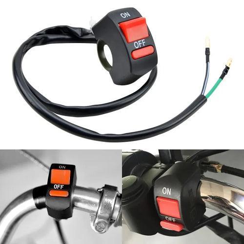 2X Universal Motorcycle Light Switch Connector ON OFF Handlebar - VirtuousWares.Store